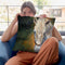 White Horse Throw Pillow By David Stribbling