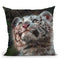 White Tiger Cub Portrait Throw Pillow By David Stribbling