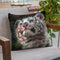 White Tiger Cub Portrait Throw Pillow By David Stribbling
