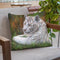 White Tiger Cub Throw Pillow By David Stribbling