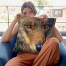Wolf Portrait Throw Pillow By David Stribbling