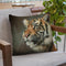 Young Sumatran Tiger Portrait Throw Pillow By David Stribbling