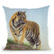 Young Tiger Throw Pillow By David Stribbling