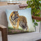 Young Tiger Throw Pillow By David Stribbling