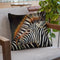 Zebras - Copy Throw Pillow By David Stribbling
