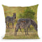 Zebras South Luangwa Throw Pillow By David Stribbling