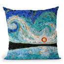 Evenings Light Pond Throw Pillow By Dena Tollefson
