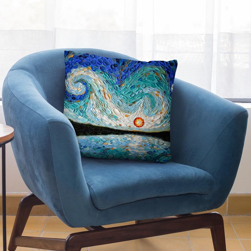 Evenings Light Pond Throw Pillow By Dena Tollefson