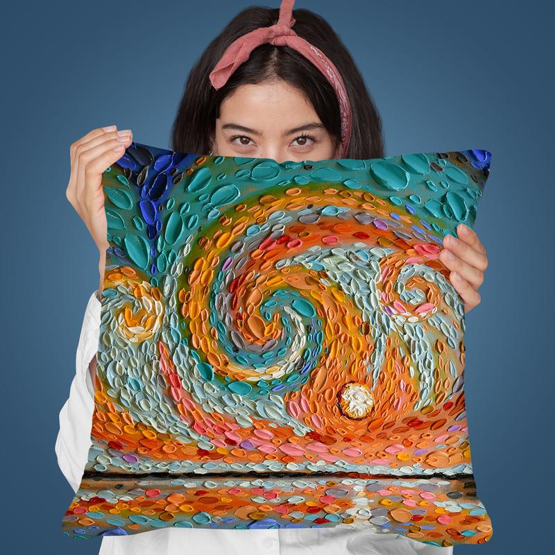 Bathsheba'S Sky Throw Pillow By Dena Tollefson