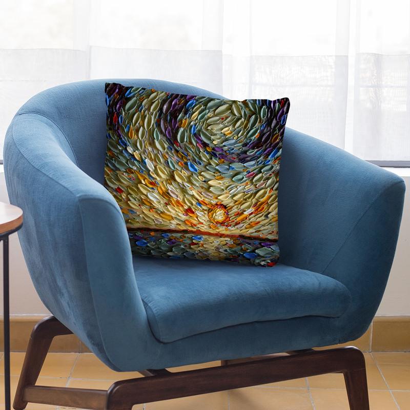 Peter'S Sky Throw Pillow By Dena Tollefson