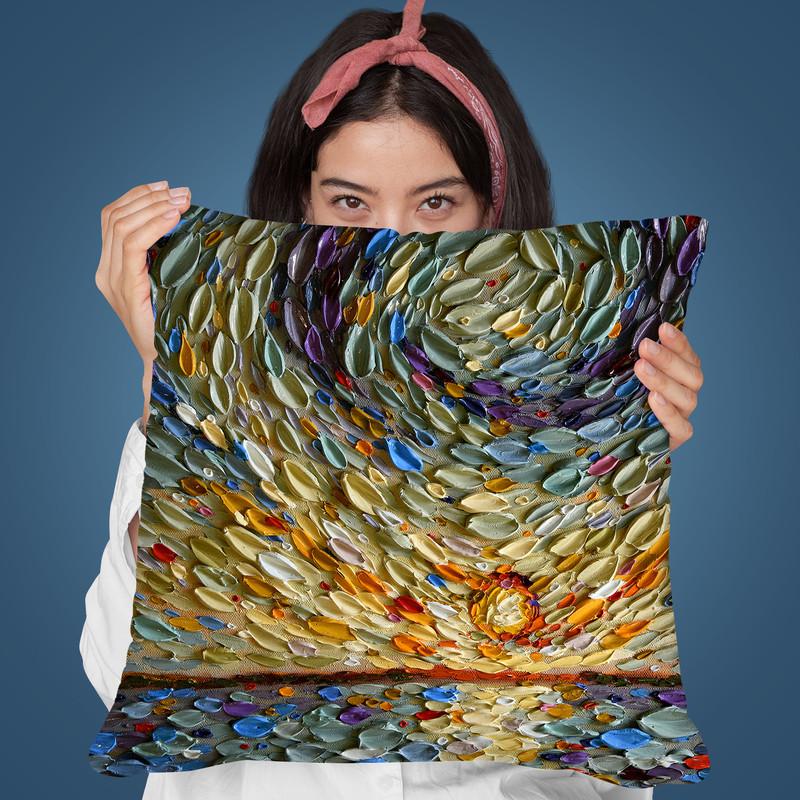Peter'S Sky Throw Pillow By Dena Tollefson