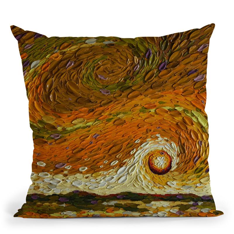 Rebekah'S Sky Throw Pillow By Dena Tollefson