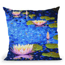 Serenity In Pink Throw Pillow By Dena Tollefson