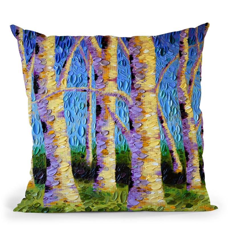 The Lyrical Garden Throw Pillow By Dena Tollefson