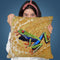 Toadly Awesome Frog Throw Pillow By Dena Tollefson