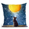 A Yarn Of Moon Throw Pillow By Diogo Verissimo
