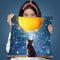 A Yarn Of Moon Throw Pillow By Diogo Verissimo