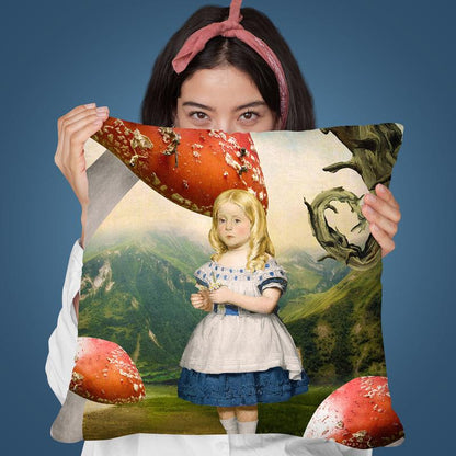 Alice Throw Pillow By Diogo Verissimo