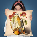 Apprentice Owl Throw Pillow By Diogo Verissimo