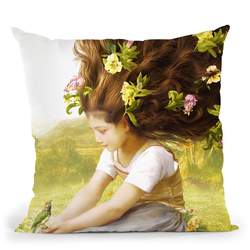 Bird Of Hope Throw Pillow By Diogo Verissimo
