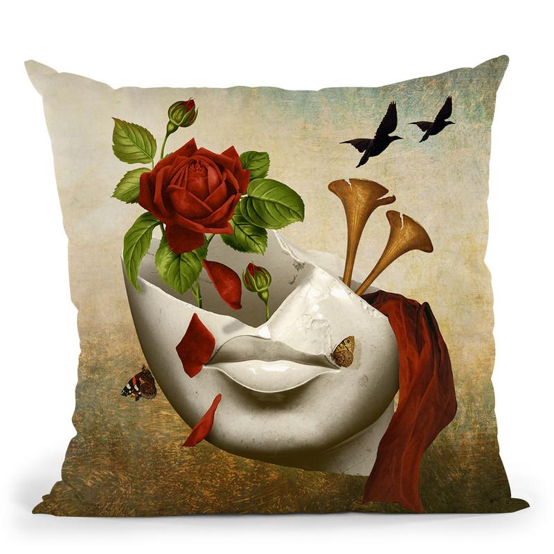 Broken Throw Pillow By Diogo Verissimo