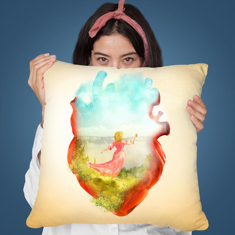 Dancing Heart Throw Pillow By Diogo Verissimo