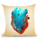 Diving Heart Throw Pillow By Diogo Verissimo