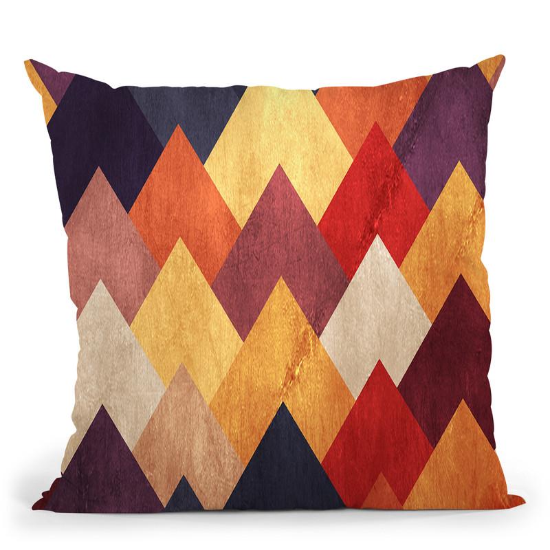 Eccentric Montains Throw Pillow By Diogo Verissimo