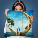 Home Sweet Moon Throw Pillow By Diogo Verissimo
