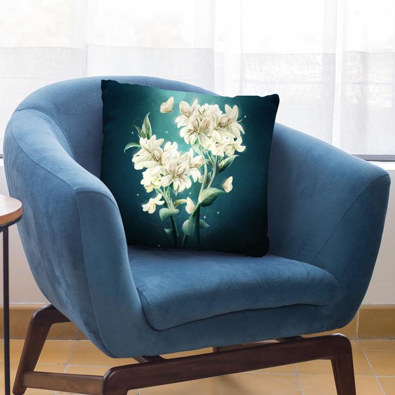 Moon Touched Throw Pillow By Diogo Verissimo