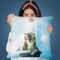 Nirvana Cat Throw Pillow By Diogo Verissimo
