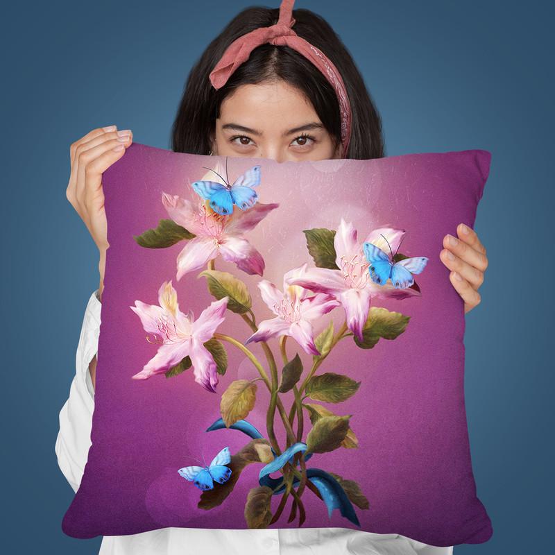 Purple Dawn Throw Pillow By Diogo Verissimo