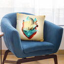 Sailing Heart Throw Pillow By Diogo Verissimo