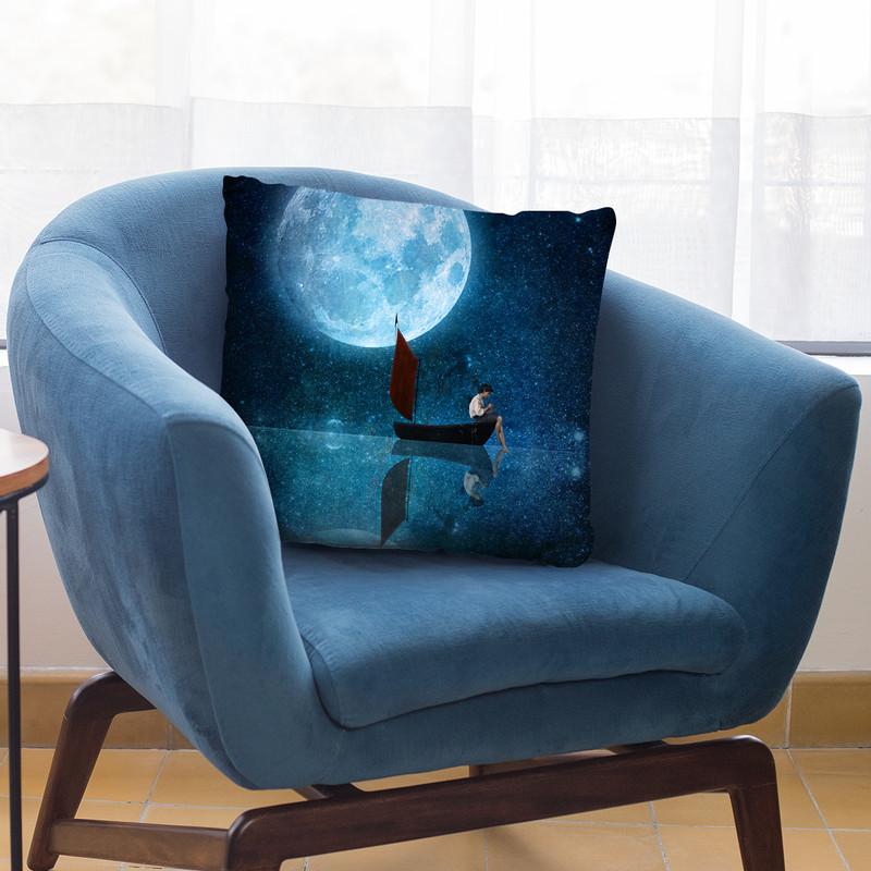 The Moon And Me Throw Pillow By Diogo Verissimo