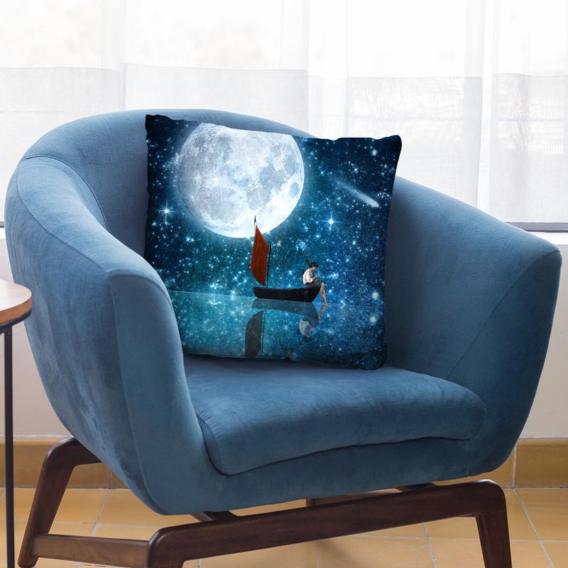 The Moon And Me I Throw Pillow By Diogo Verissimo