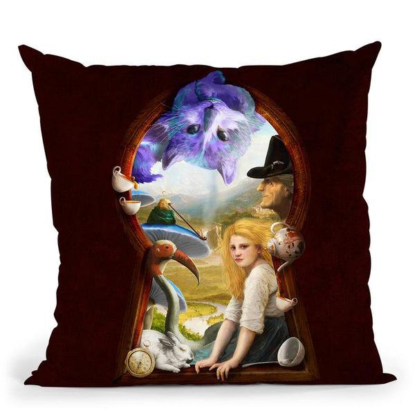 Through The Keyhole Throw Pillow By Diogo Verissimo