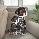 Personalized Dachshund Pillow