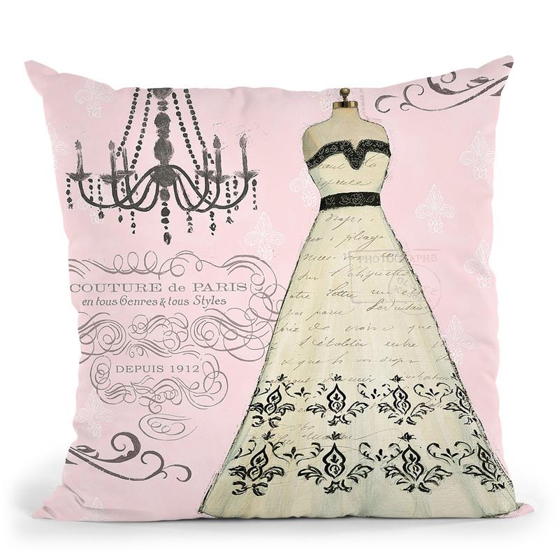 French Couture Ii Throw Pillow By Emily Adams