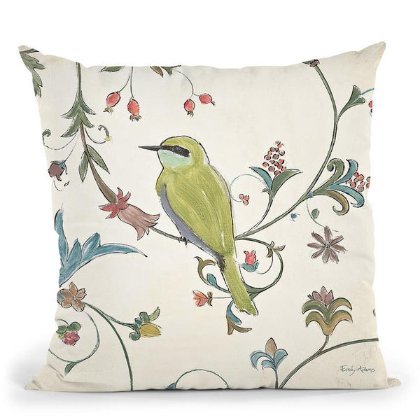 Birds Gem Iv Throw Pillow By Emily Adams