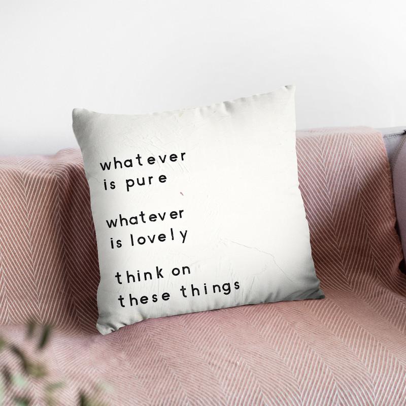 Words Of Encouragement Iv Throw Pillow By Emily Adams
