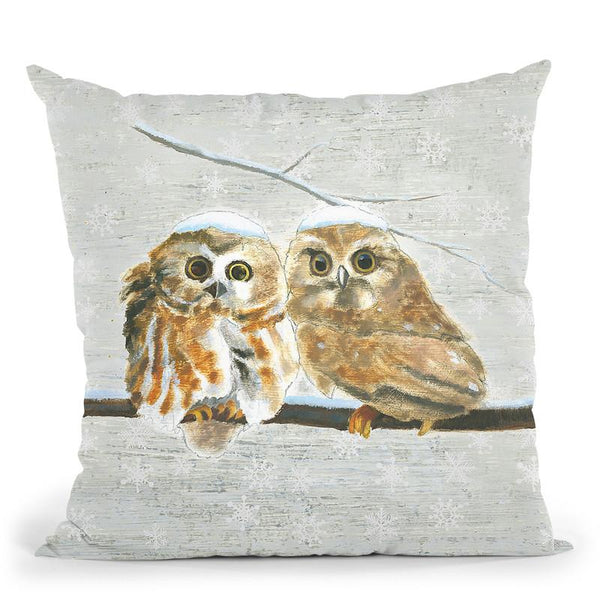 Christmas Critters I Throw Pillow By Emily Adams