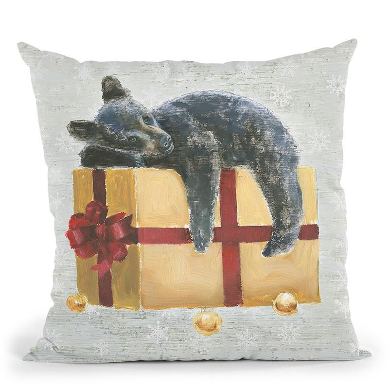 Christmas Critters Iii Throw Pillow By Emily Adams
