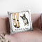 Furry Fashion Friends Ii But First Throw Pillow By Emily Adams
