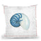 Navy Nautilus Throw Pillow By Emily Adams