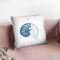 Navy Nautilus Throw Pillow By Emily Adams