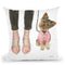 Furry Fashion Friends Iii Throw Pillow By Emily Adams