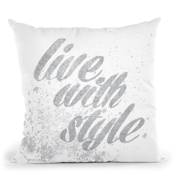 Show Fetish Quotes Iii Light Silver Throw Pillow By Emily Adams