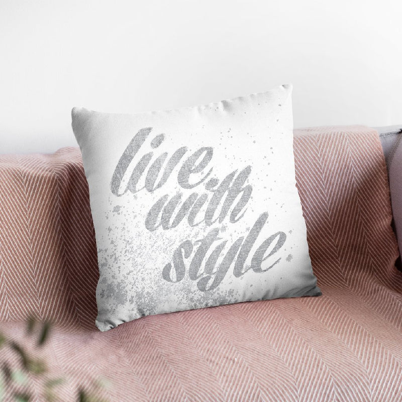 Show Fetish Quotes Iii Light Silver Throw Pillow By Emily Adams
