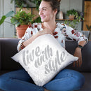 Show Fetish Quotes Iii Light Silver Throw Pillow By Emily Adams