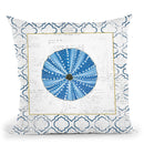 Navy Circular Throw Pillow By Emily Adams